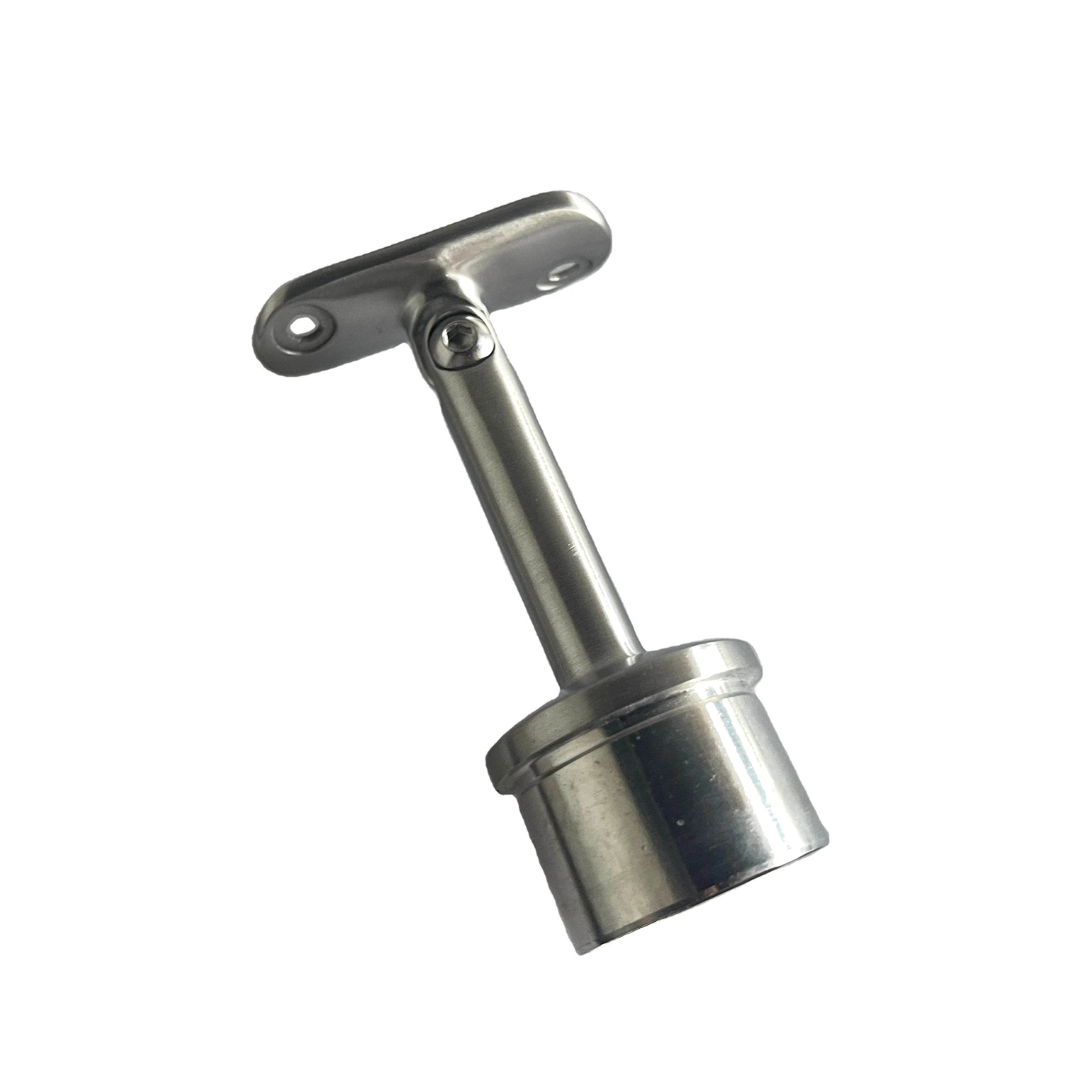 Hot Sale Modern Stainless Steel Handrail Bracket for Outdoor Wall Mount Handrail Handle Glass Balcony Deck Balustrade Tube Type