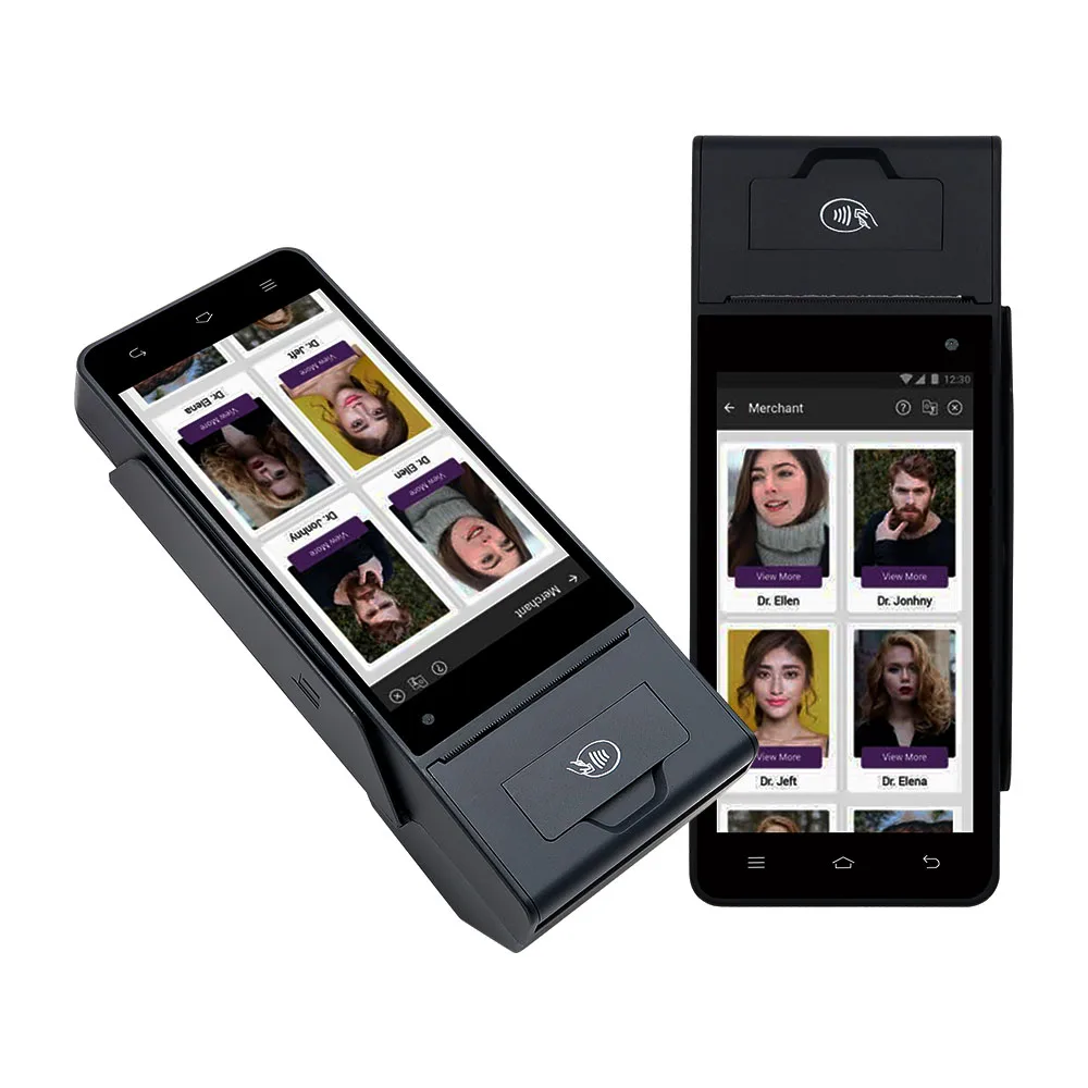 JUCCCE Android Pos Free Sdk Mini Pos System Cheap Price Z90 Handled Pos Machine All In One Epos Support Card Reader