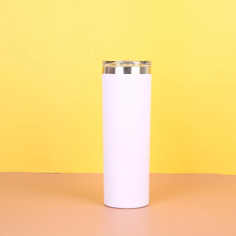 Flypeak Supplier top seller 2022 wholesale sublimation blanks tumbler 20oz skinny straight 20oz sublimation tumbler straight