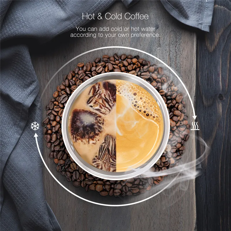 Simple Operation Capacity Italian Turkish Stainless Steel Self Heating Coffee Maker Machine Smart Portable Coffee Making Machine