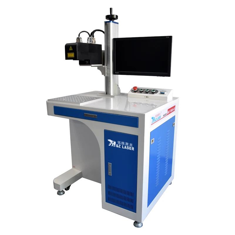 3D 60w M&Z  dynamic focusing standard fiber laser marking machine  metal arc spherical surface