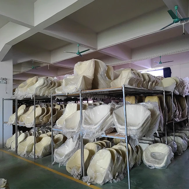 2024 Hot Sale Design Semi-finished high density pu injection molded foam seat body  for hotel chair part