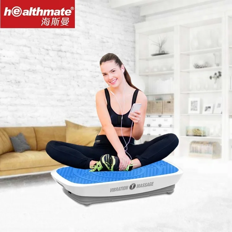 remote control 3D vibration plate two motors exercise machine and legra hand massage machine bundle with elastic ropes