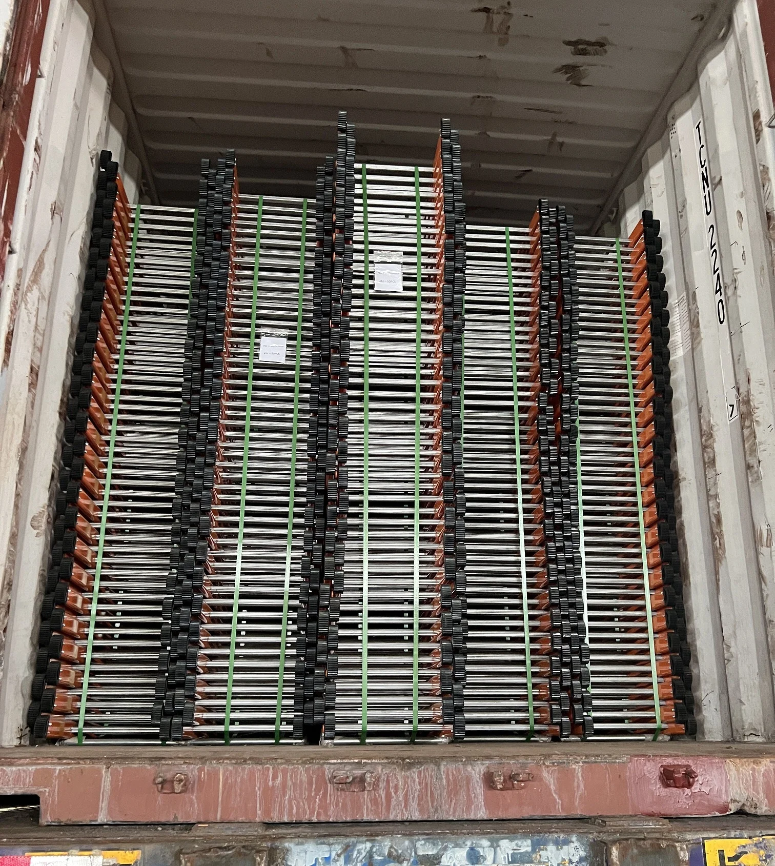 7Metre Orange and Galvanized Straight steel Single  Scaffolding Ladder