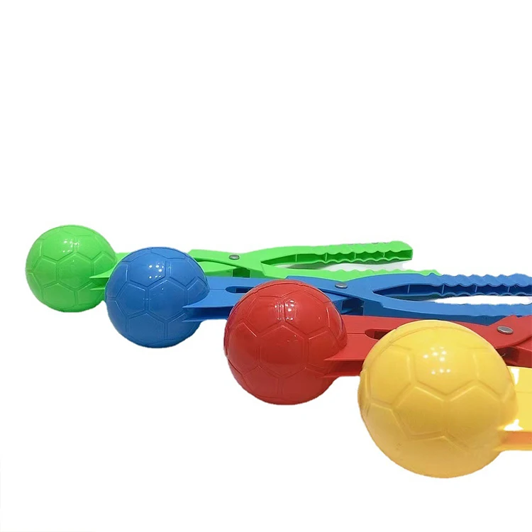 Outdoor Sports Snow Sand Mold Toys Winter Football Snowball kit Thrower Maker Clip for Kids
