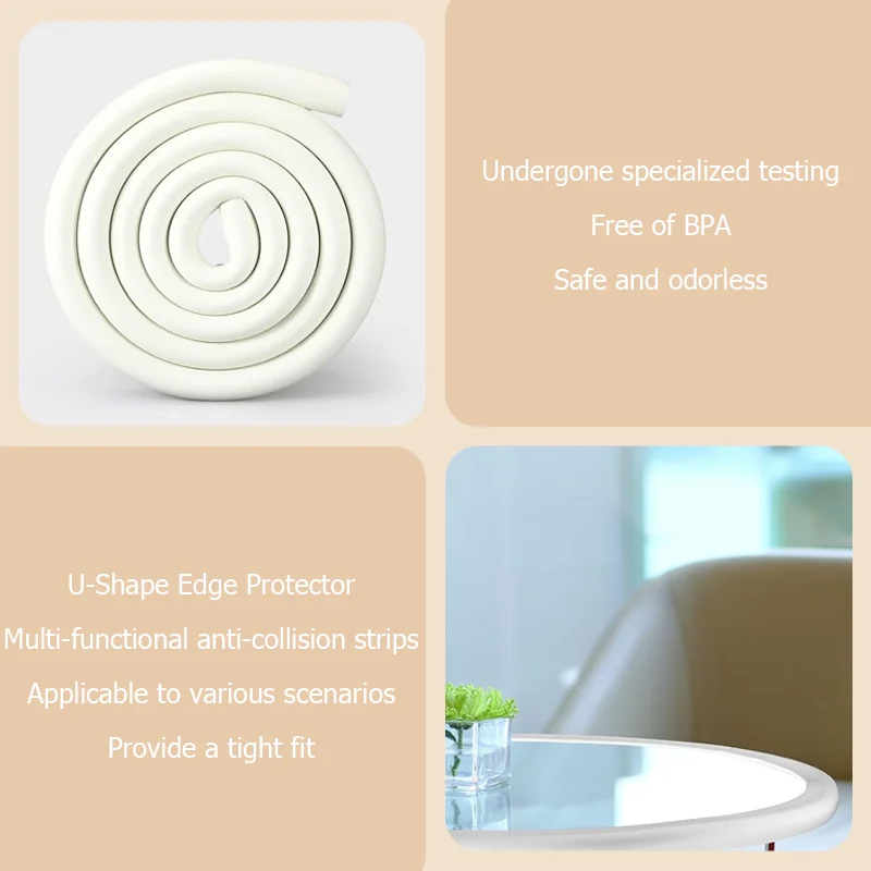 Wholesale Supply infants products 2m NBR bumper guard strip table corner edge protector furniture edge