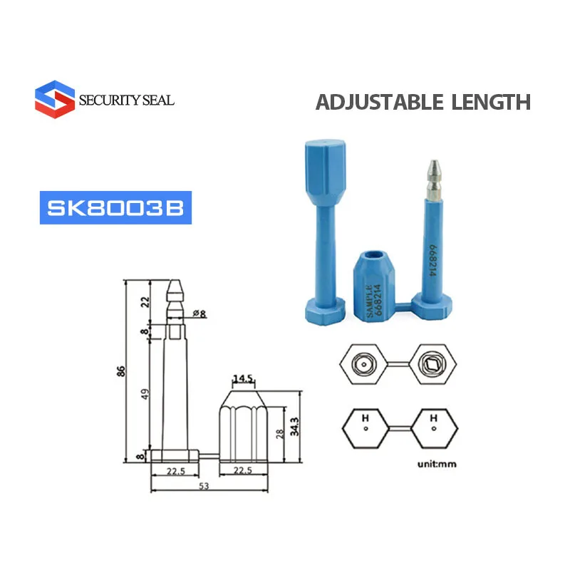 Customs security container seals heavy duty bolt seal