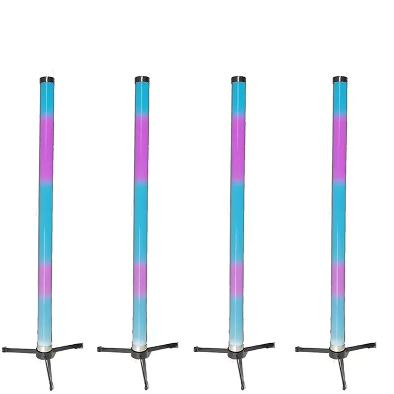 Charging Case remote control 128pcs x 0.25W RGBW 4 in 1 or rgb 3 in 1 IP65 Outdoor Wireless Battery Powered Pixel Tube Light