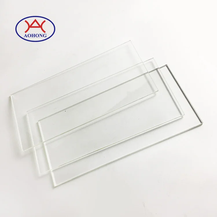  High temperature resistant customized shape transparent borosilicate float glass disc for
