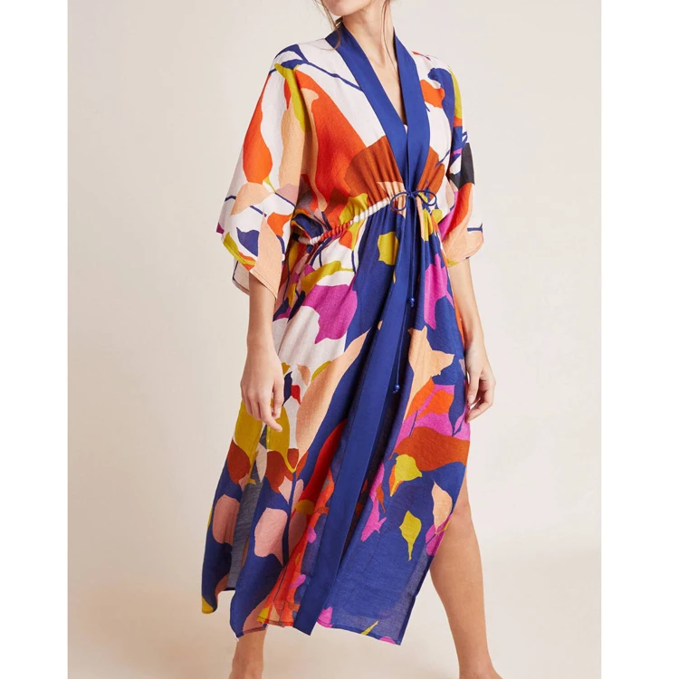 plus size bath suit kimono beach cover up kaftan