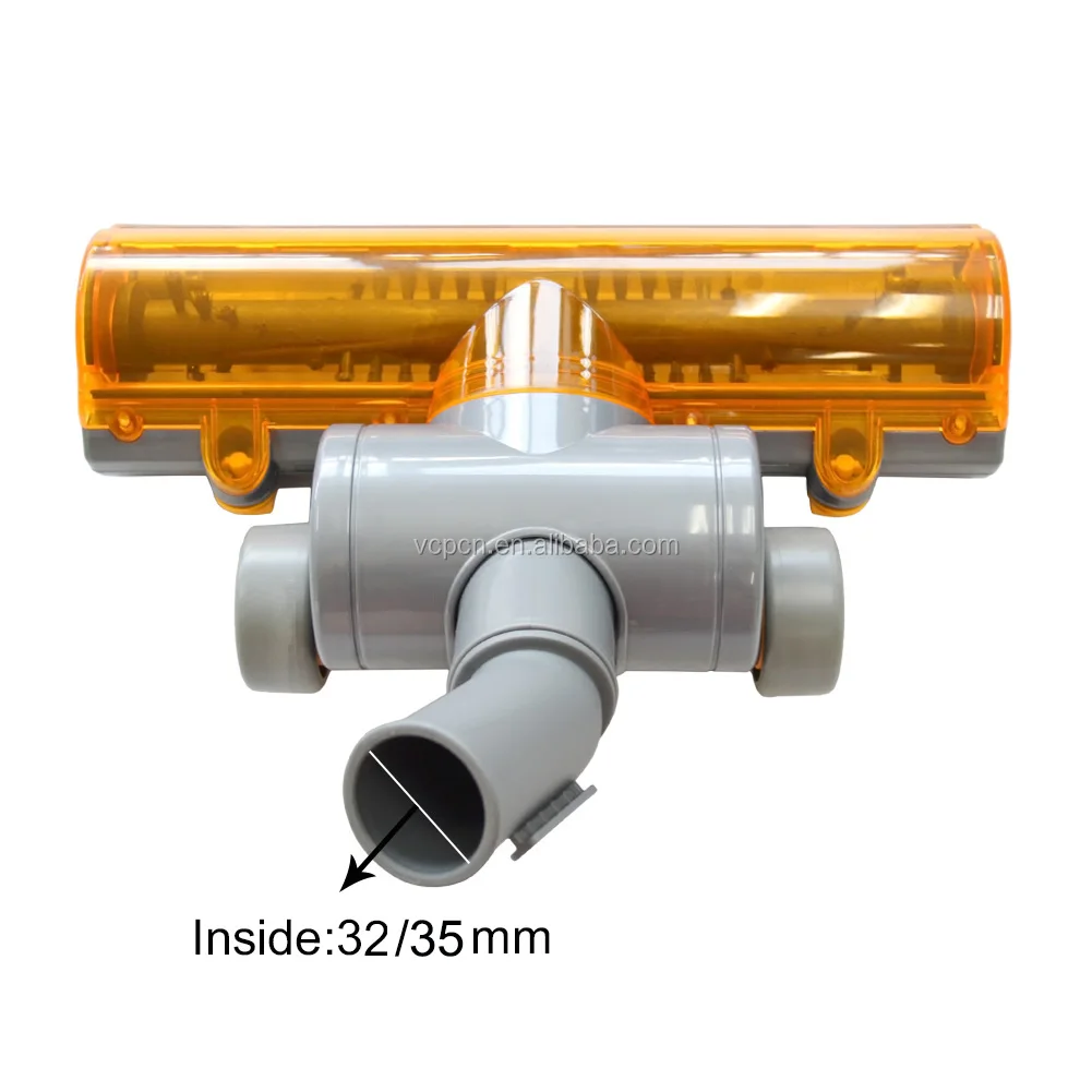 Пылесос турбо-щетка для мытья полов Ковер пыли нормальный турбо-щетка с рабочей поверхностью диаметром 32 мм 35 мм адаптер желтый цвет (BMD-11)