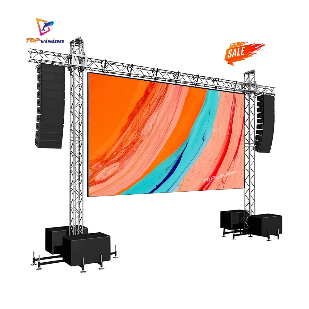 Portable Led Displays 20ft 4m X 3m Wall Novastar Modular P3.91 3.91mm Outdoor Rental Display P3.9 Led Screen