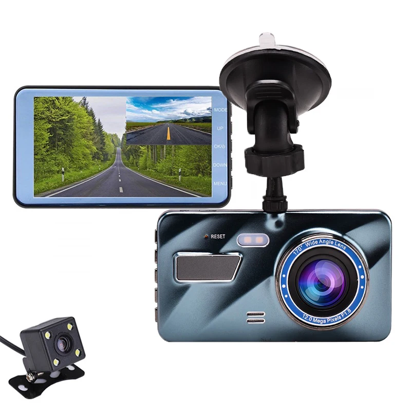 High Quality Video Dashboard Front And Rear Dual Camera Dash Cam 1080P Driving Recorder Car DVR Camera