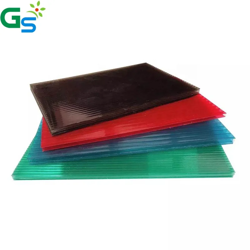 8Mm Heat Insulation Light Weight Multiwall Polycarbonate Hollow Sheet For Skylight Builing