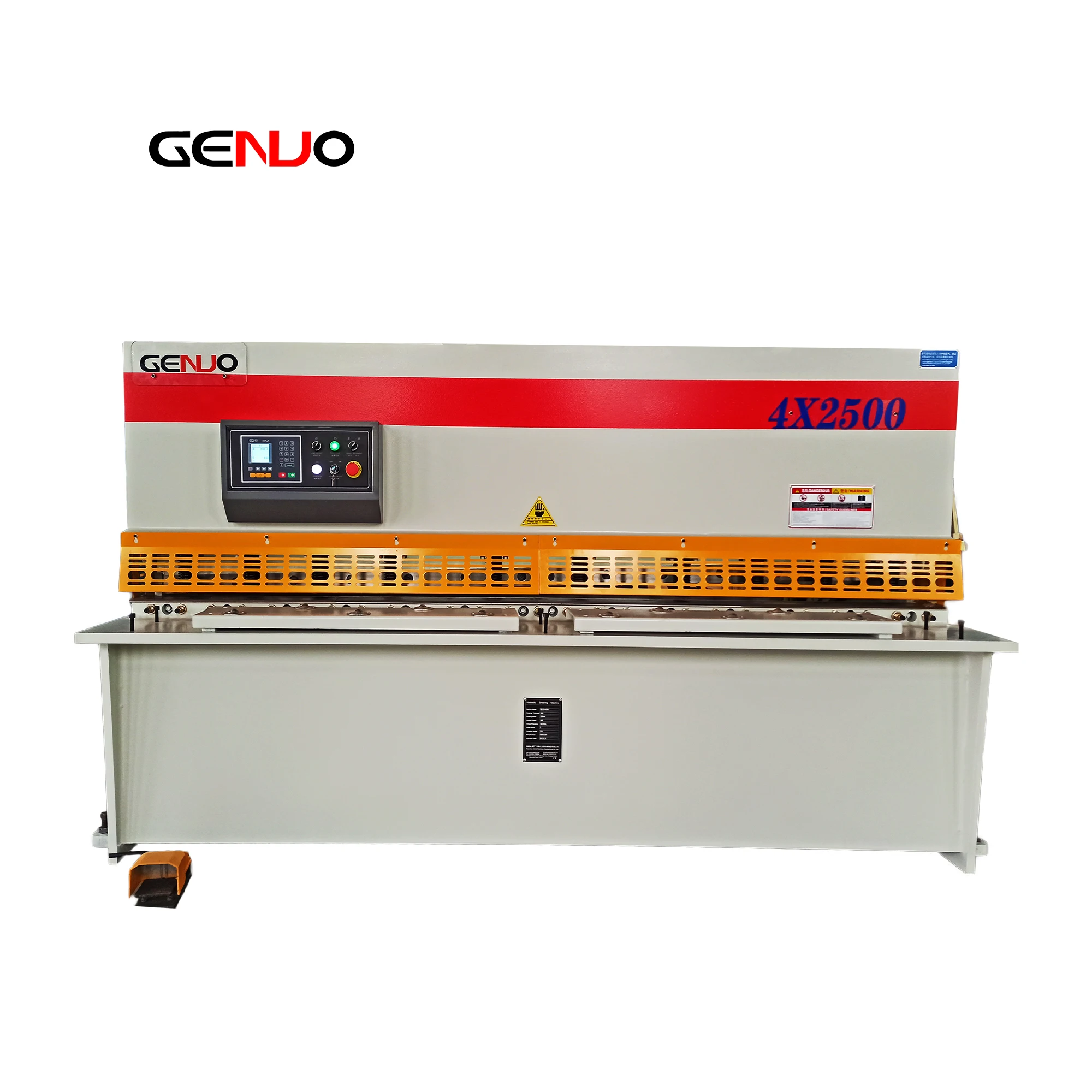 GENUO balde cnc hydraulic sheet metal plank shearing machine for sale