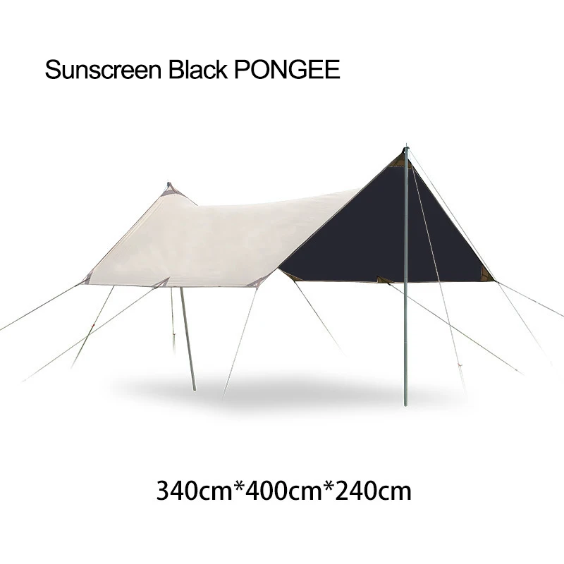 Ready to Ship!420D Oxford Cloth  Rain Fly Tarp Tent Camping Shelter Tent with poles