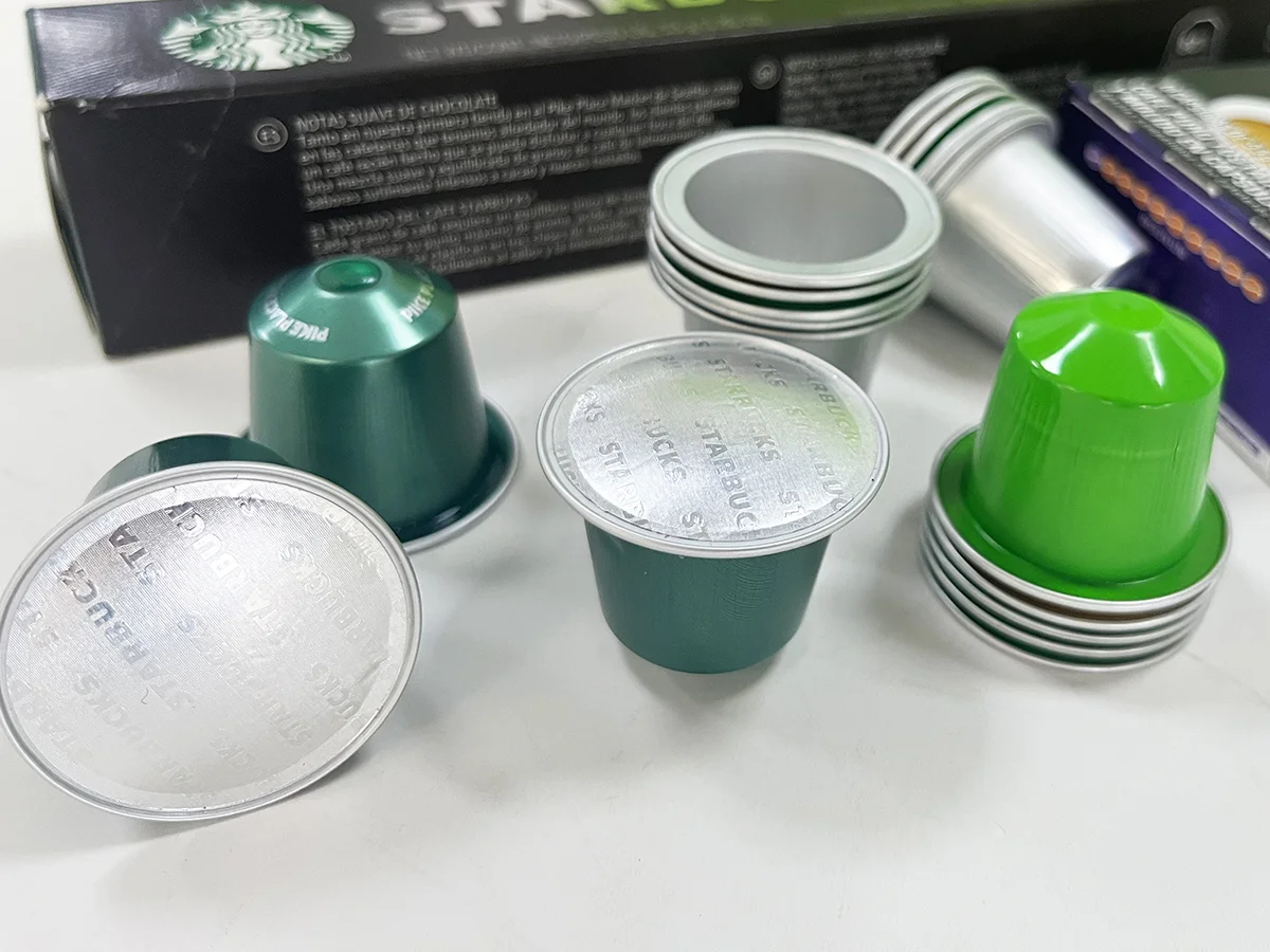 Пустые кофейные капсулы одноразовые кофе алюминиевая фольга Nespresso
