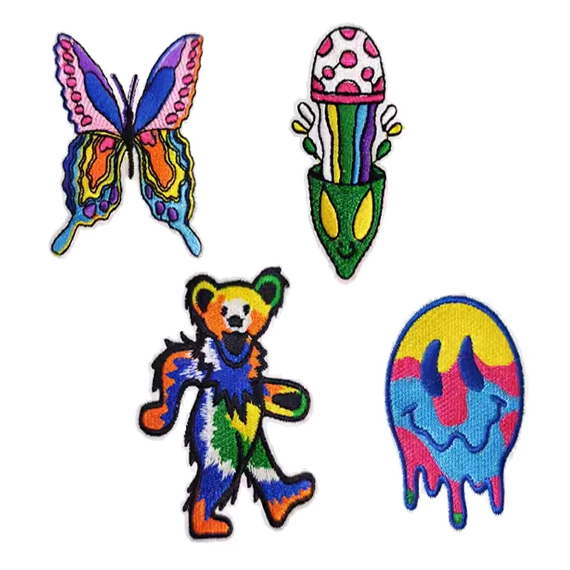 China Factory Customized Embroidery Embroidered  Child Patches Custom Embroidery Iron Embroidered Patch