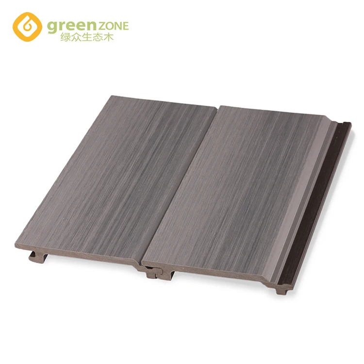 Garden grey board plastic wood panel wpc exterior wall cladding