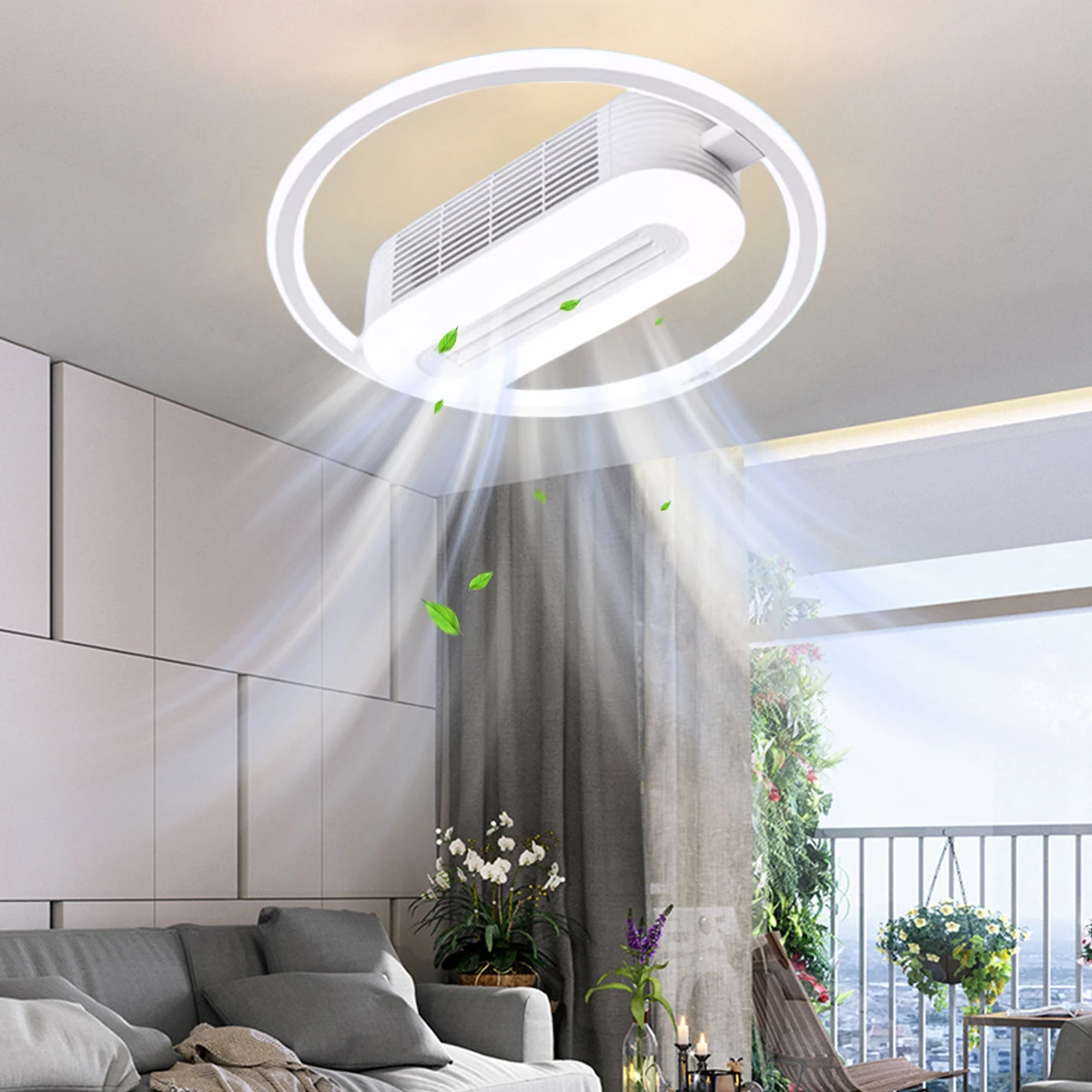 High Light Transmittance Acrylic Ultra Quiet Fan Light LED Ceiling Fan Ceiling Fan With Light in Bedroom Living Room