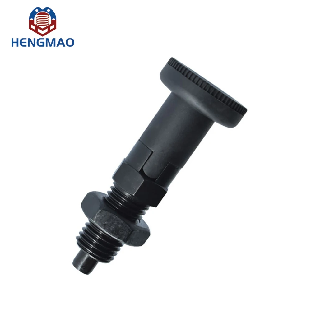 Good Quality Carbon Steel and Stainless Steel Metric M8 M10 Black Knob Plunger With Hex Nut