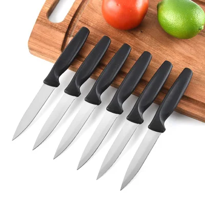 Advanced Cutlery Straight Paring Knife Set Fruit Vegetable with Ergonomic Handle