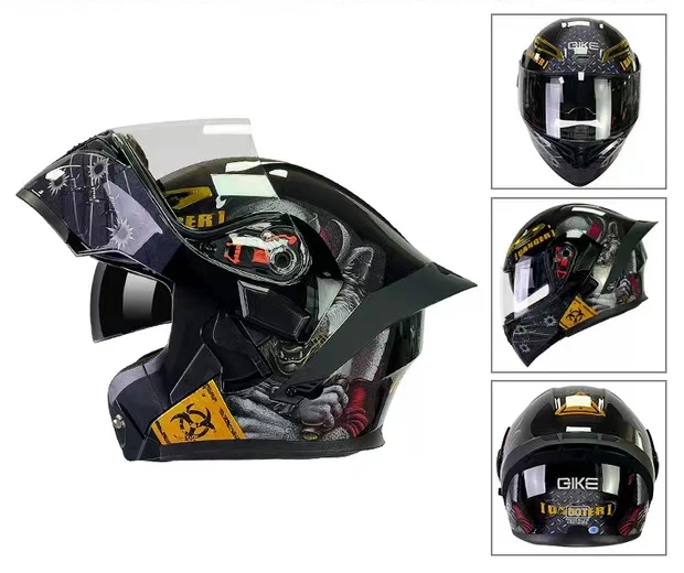 Wholesale full face Riding Helmet motorbike helmet DOT Motocross Flip Up helmet dual