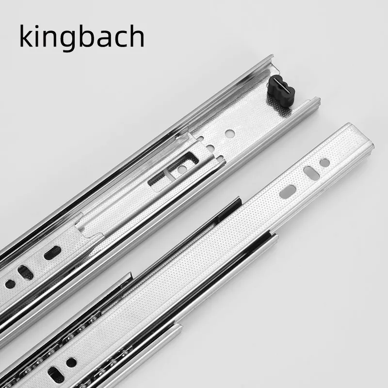 Steel Ball Bearing Drawer Slide Kitchen Dining Bedroom Laundry Staircase Exterior Hall Gym Apartment Furniture 3-Fold