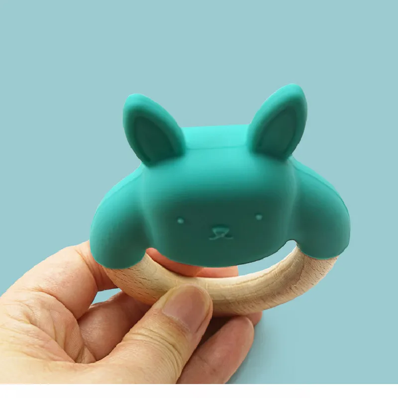 Food Grade Silicone Baby Teether Toy Baby unicorn Shape BPA Free Teething Toys For Toddlers Infants Baby tooth Massager