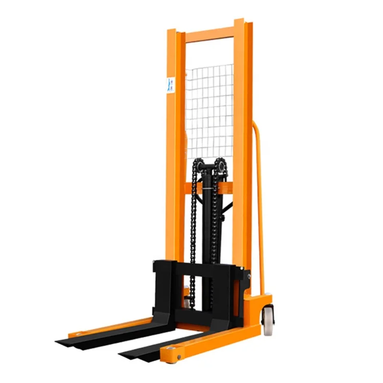 Hand Lift Hydraulic Forklift Truck Strong Load-Bearing Capacity Easy To Transport Movable Fork Manual Pallet Stacker 1000-2000kg
