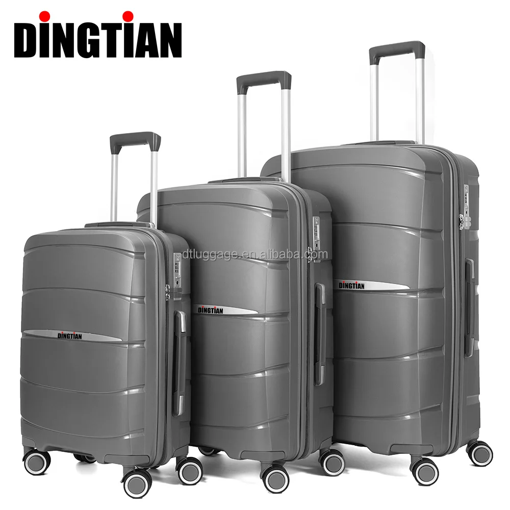 PP Valise set PP bag  suitcases wheel luggage 3 pieces cheap price suitcase luggage set