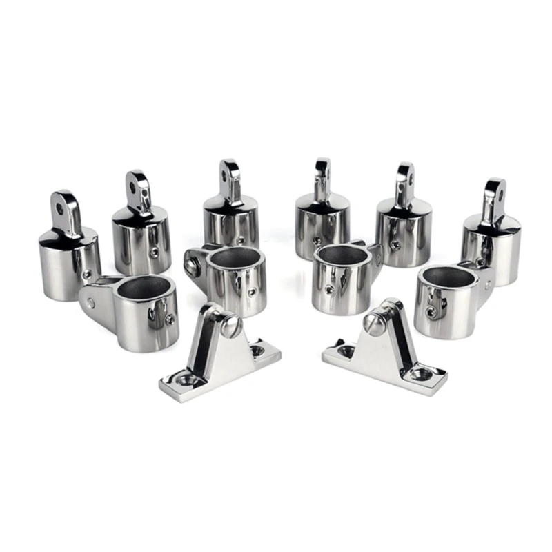 316 Stainless Steel Mirror Polished Marine Grade Boat Bimini Top Side Mounted Concave Base Deck Hinge With Removable Pins