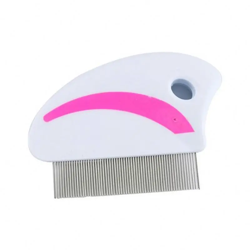 Pet Dogs Cats Anti Lice Comb Stainless Steel Needle For Deworming Eggs Knot Grooming Grate Seahorse Flea Combs GO48
