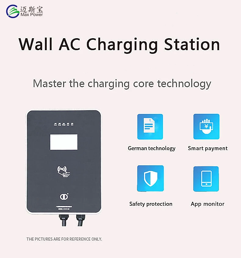 New Energy fast AC electric car station payment system home ev charger 22kw