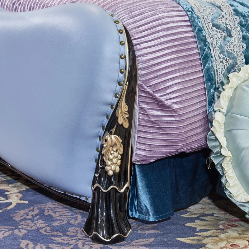 Modern style royal furniture Retro red luxury bedroom sets