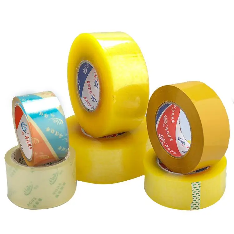 Strong Single Side Adhesive Packing Tape Jumbo Rolls No Discoloration Bopp Carton Sealing Tape