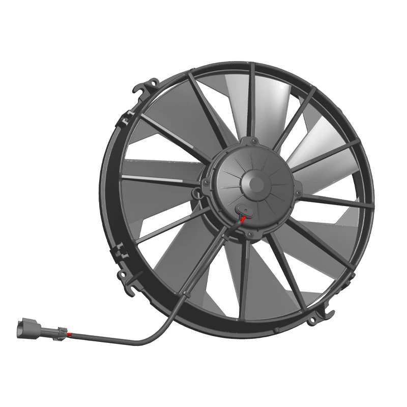 VA01-AP76LL-89A Universal Refrigerated Bus New Energy Bus Light Truck DC Condenser Cooling Fan 9inch Carbon Waterproof  for spal