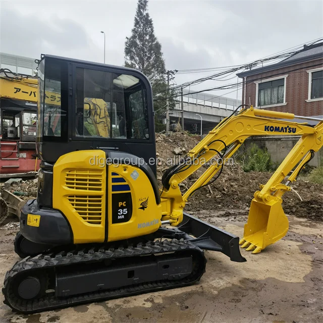 Professional low price sale of used machines Komatsu PC35 hydraulic crawler excavator