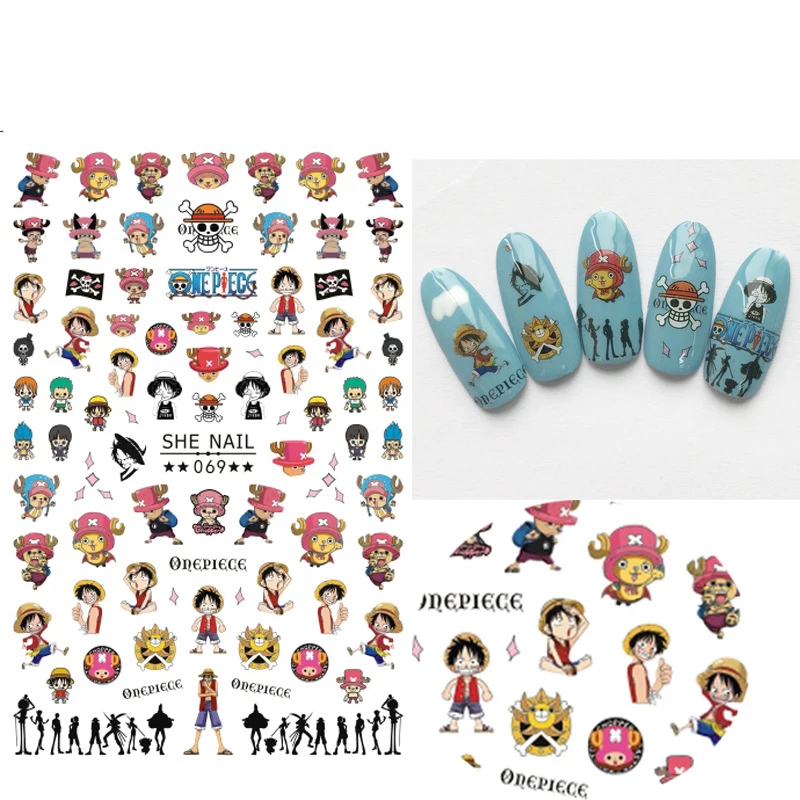SHE069-SHE089 3D Cartoon Nail Art Decals Kid Manicure  Applique Children Nail Art Stickers Decoration