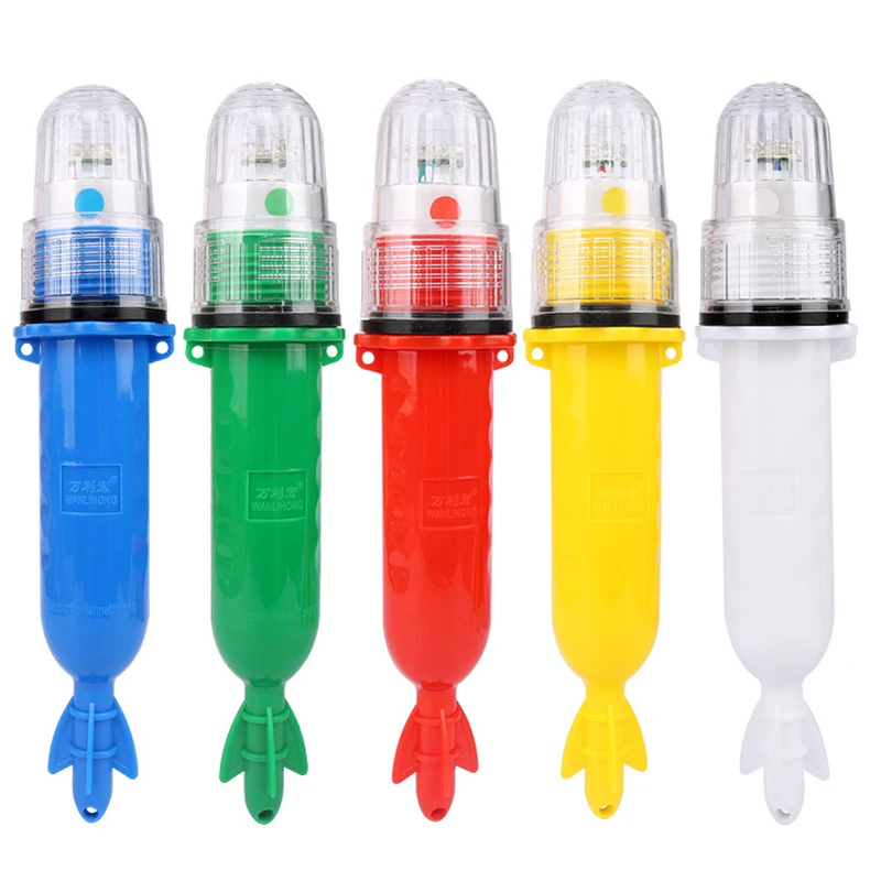 Marine Float Beacon Light Red Green Blue Waterproof Save Energy Led Fishing Net Signal Warning Light