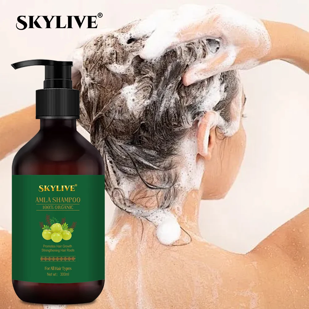 Factory Best Natural Indian Amla Oil Hair Shampoo Organic fast Repair Hair Growth rosehip Oil Hair Growth Care Serum Oil Set