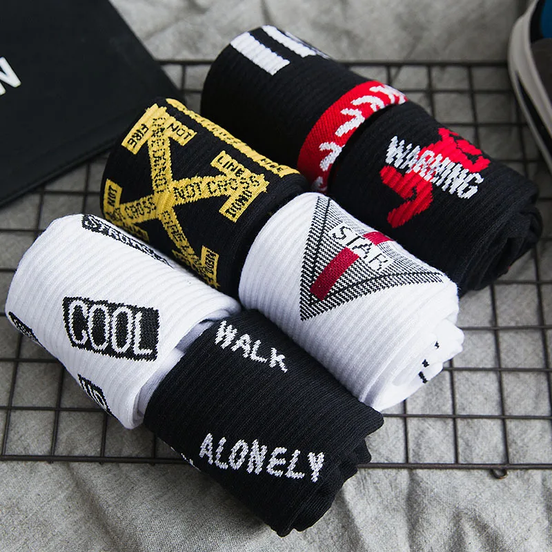 
Fashion Stylish Men Skateboard Street Casual Cotton Crew Tube Socks 