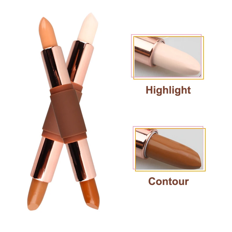 Face Makeup Pen Style Double-ended Highlighter Contour Stick