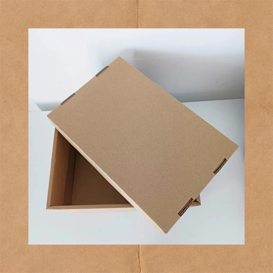 Customizable Kraft Corrugated Cardboard Storage Box for Moving Offset Printed Express Packaging for Wine Storage