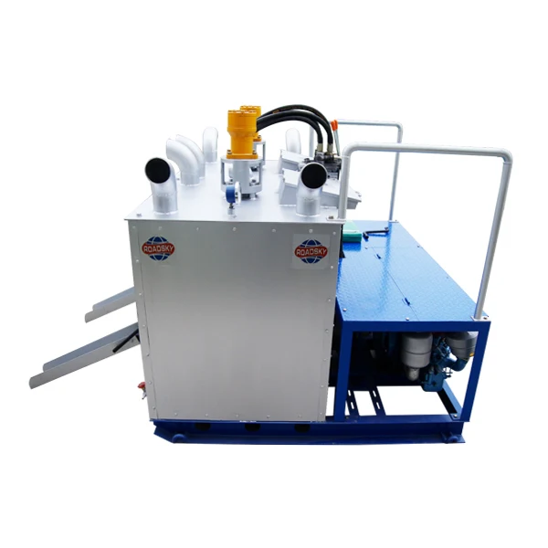 Double Tank Hydraulic Thermoplastic Paint Preheater With 15P Diesel Engine