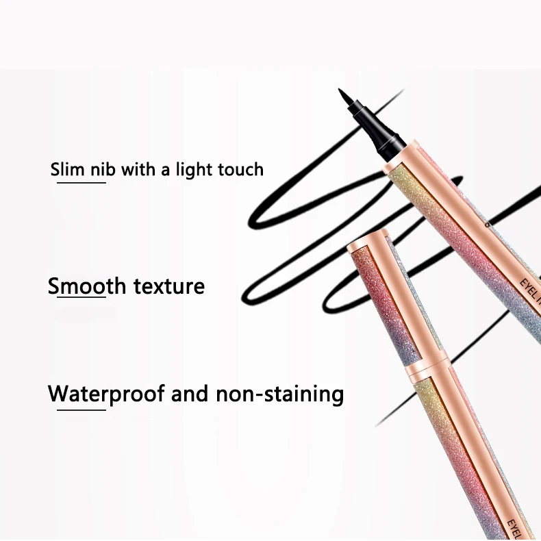 Muting Eye Liner Super Sticky Color Adhesive Eyelashes Eyeliner Glue Pen for Strip Mink Lashes