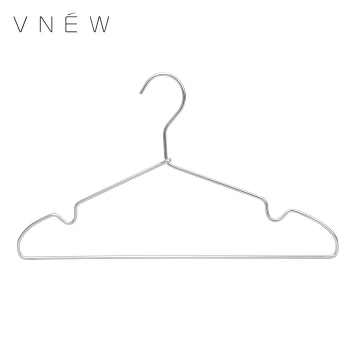 2024 wholesale light weight aluminium metal  coat clothing hanger
