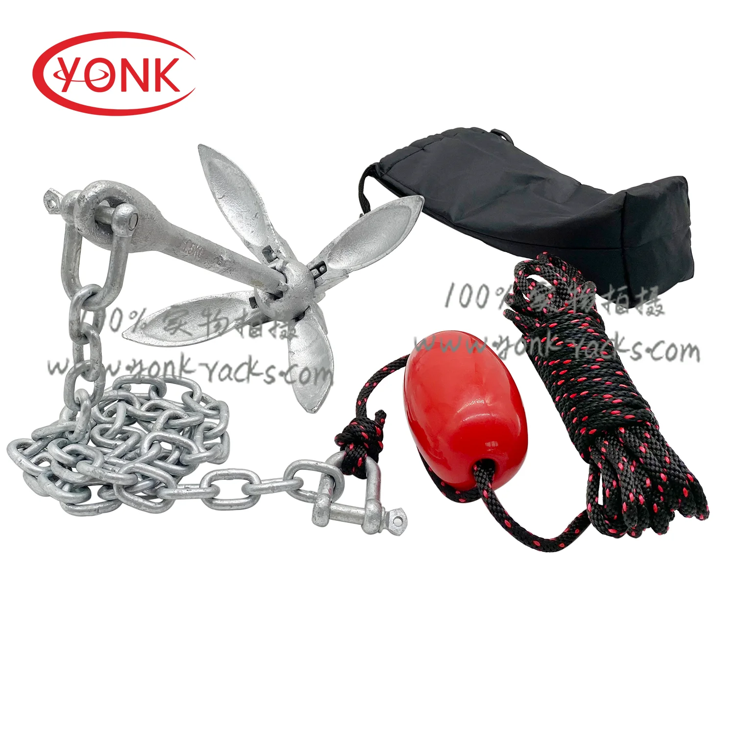 Yonk Kayak якорь 1 5 кг оцинкованные Якорные комплекты
