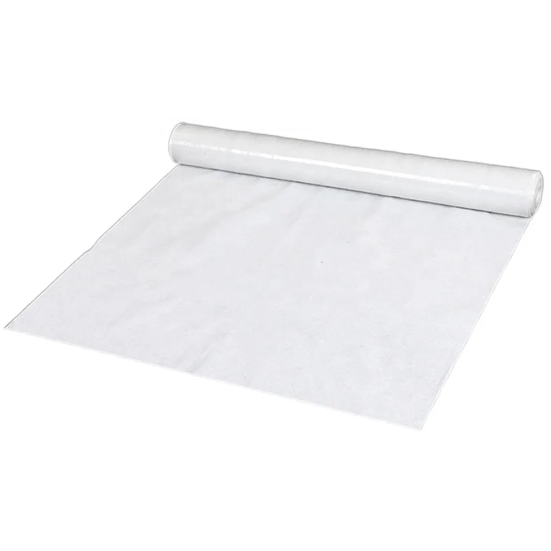 140gsm painting fleece non-woven cover fleece with PE white self-adhesive felt floor mat stairway corridor anti-paint decoration