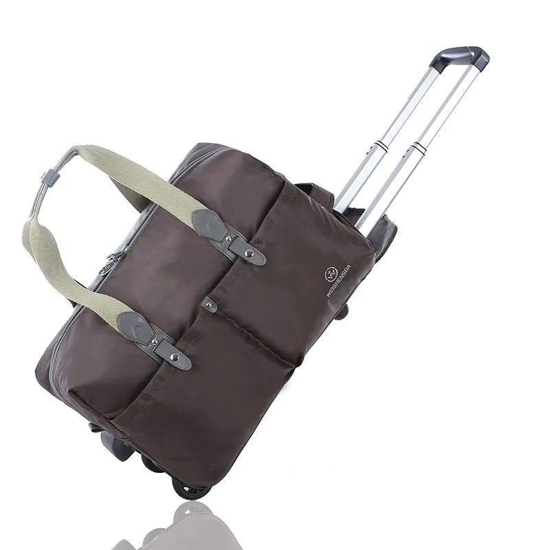 Новейшая сумка на колесиках для ручной клади, складные дорожные сумки, чемодан на колесиках для мужчин и женщин